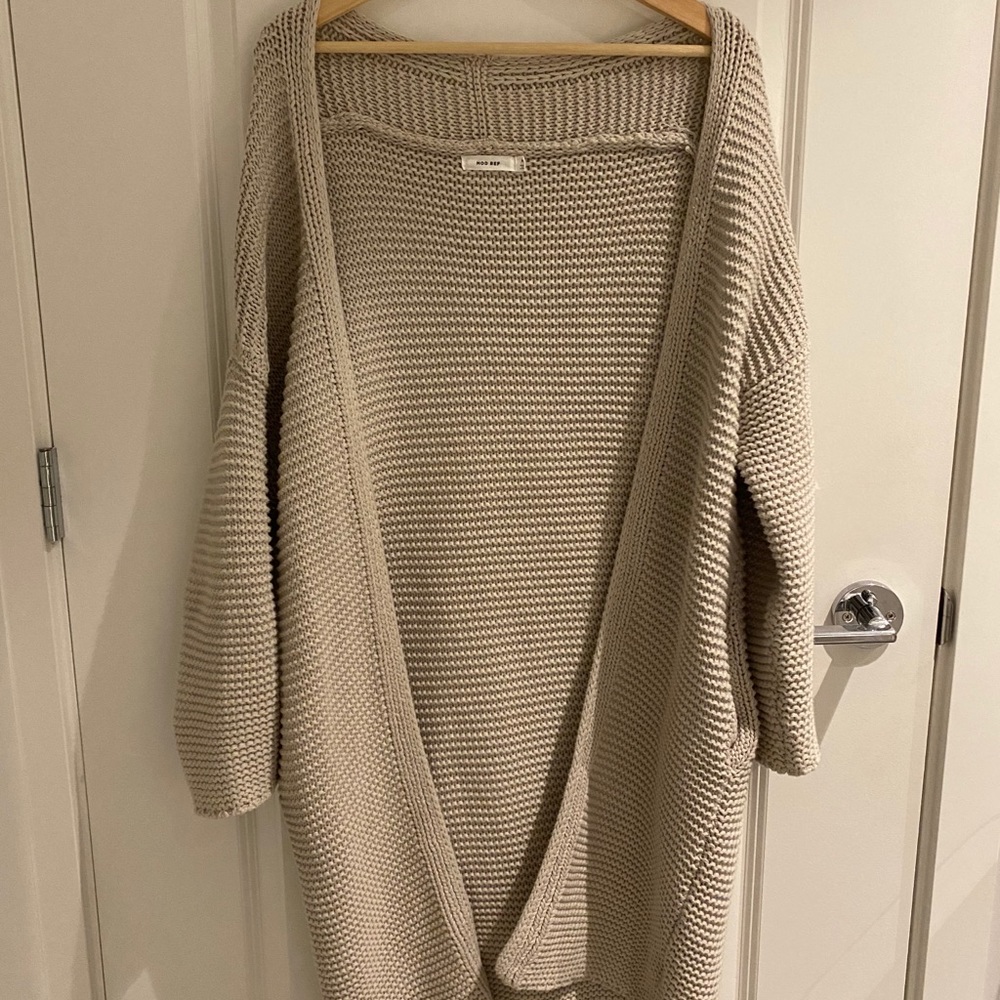 MOD REF Chunky Knit Oversized Cardigan
